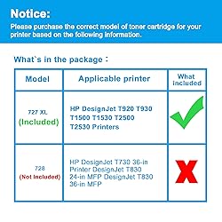 LCL Compatible Ink Cartridge Replacement for HP 727