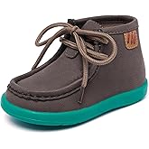 MORENDL Baby Boy & Girl Boots Infant First Walking Shoes Toddler Non-Slip Lace-Up Dress Shoes