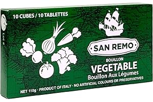 San Remo Vegetable Broth Bouillon for Soups, 10 Cubes, 110g