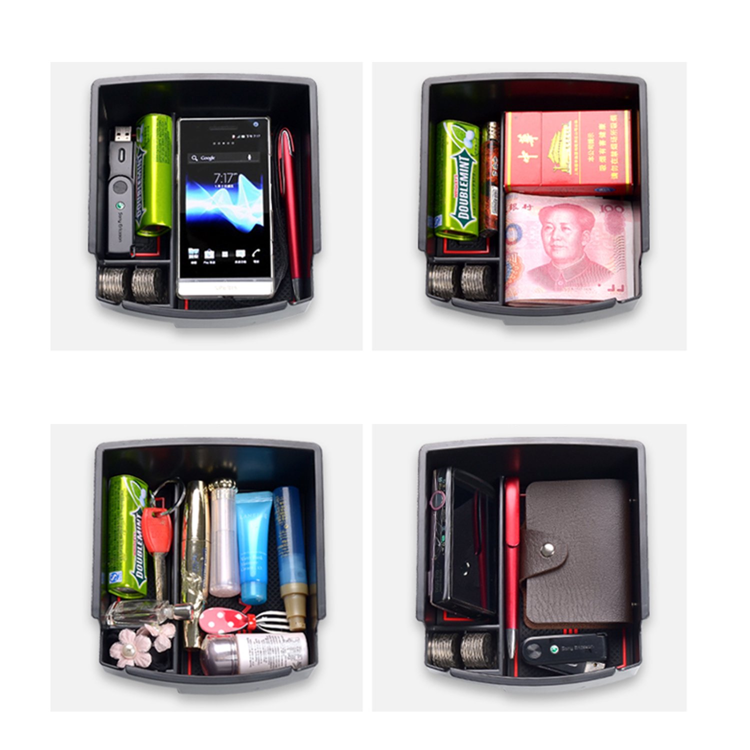 RUIYA 2018 Hyundai Kona Car Accessory Center Console Storage Organizer Blue eBay