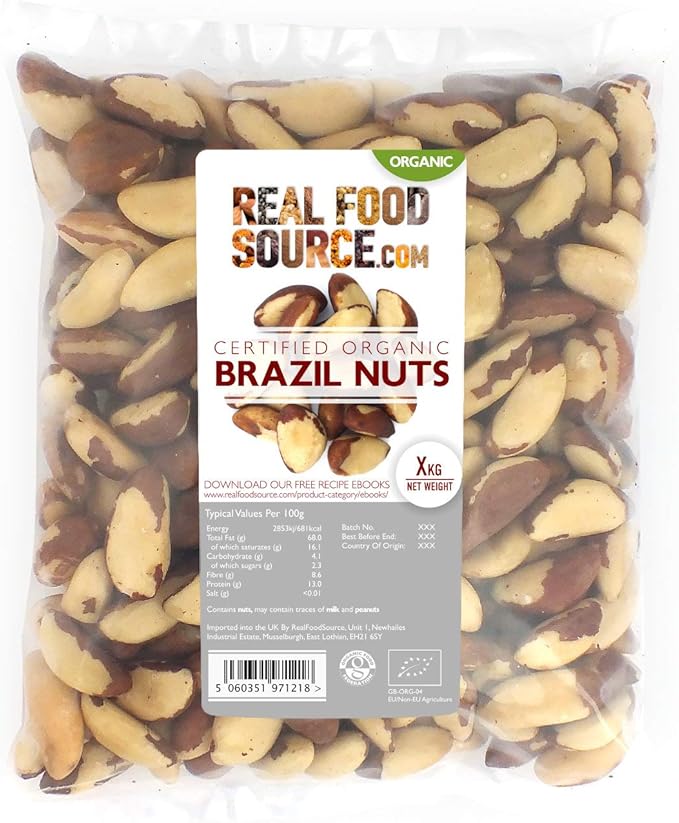 RealFoodSource Certified Organic Brazil Nuts (2kg) Amazon.co.uk Grocery