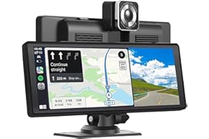 LEVANLIGHT 10.26" Wireless CarPlay Screen for Car,Wireless Apple CarPlay & Android Auto with 4K Dash Cam, GPS Navigation, Sir