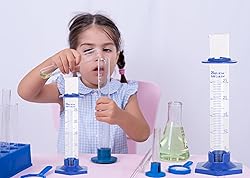 2 Pcs 25ml Graduated Cylinder, Plastic Hexagonal