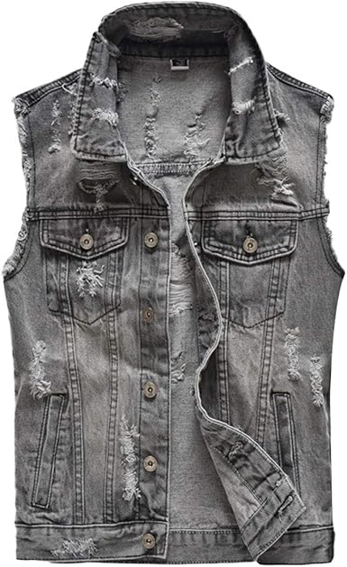 lightweight denim vest