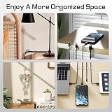 KGROTE 60Pcs Outdoor Light Hooks Adhesive Fairy Clips Small Clear view 7