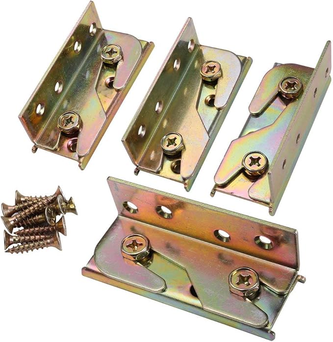 Bed Rail Bracket Bed Rail Fittings Heavy Duty NonMortise Set of
