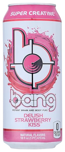 BANG, ENERGY DRINK DELISH STRAWBERRY KISS, 16 FL OZ