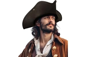 lckellong Pirate Hat Men's Adult Pirate Clothing Hat Party Preferred Dressing Halloween Colony Triangle Hat