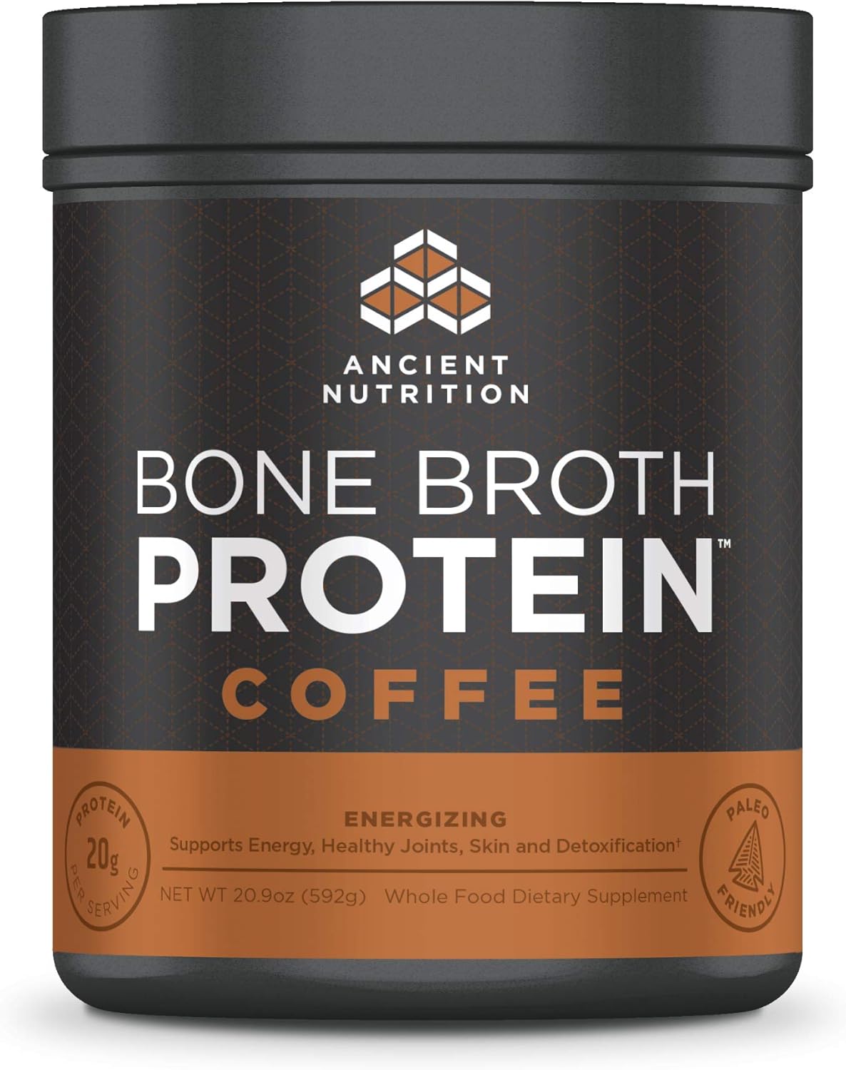 Ancient Nutrition Bone Broth Protein Powder Coffee Flavor 20 Servings Size Amazon Co Uk Health Personal Care