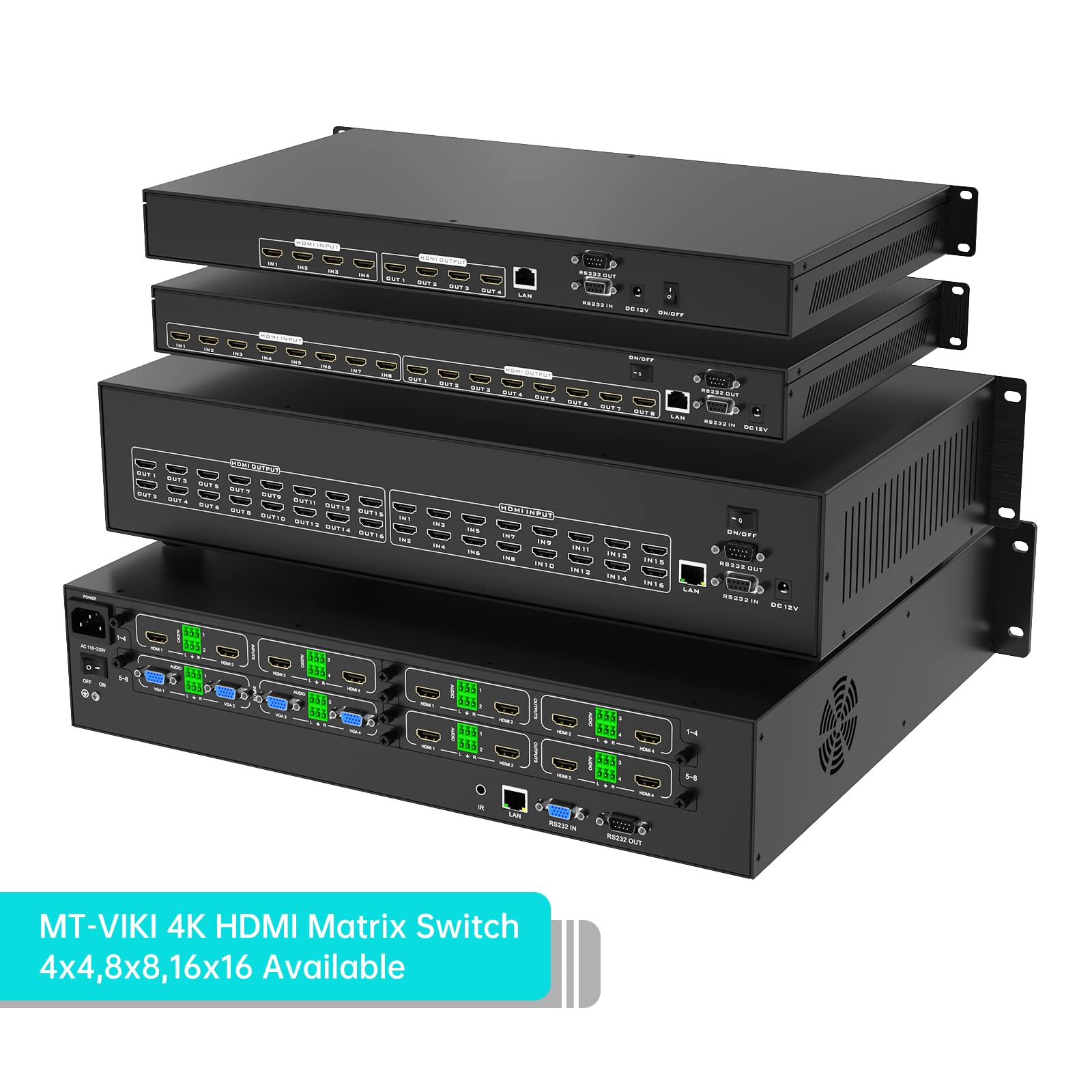 Mua MT-VIKI Upgraded 4K HDMI Matrix Switch 8x8 Support Web GUI w/IR ...