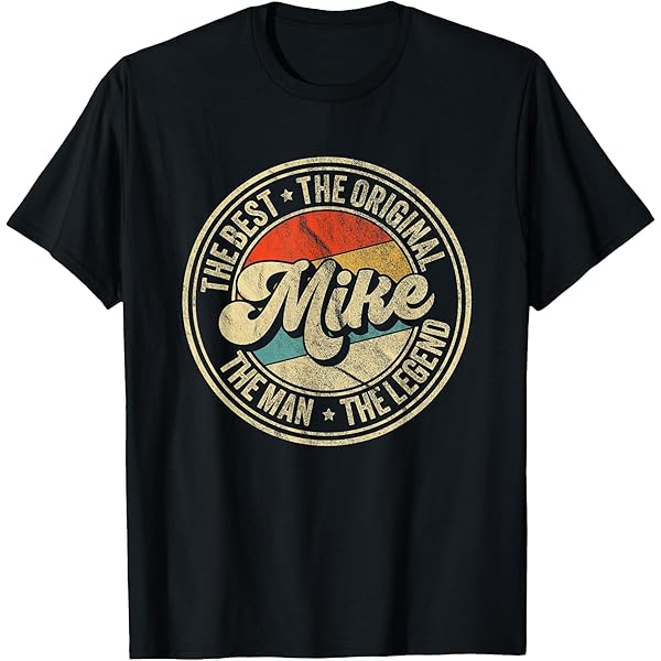 Amazon.com: Vintage Mike Name Saying for Men Funny Mike T-Shirt