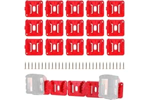 Rtsyful 15 Pack Battery Holder for Milwaukee M18 18V Battery Mounts Dock Holder Fit for M18 48-11-1815 48-11-1828 48-11-1850 