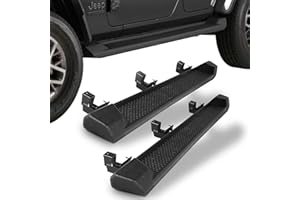Perfit Liner 6 inch Running Boards & Side Steps Compatible with 2018-2025 Jeep Wrangler JL 4 Door, Jeep Wrangler 4xe, Matte Black Nerf Bars Step Bars(Not for JK Model)