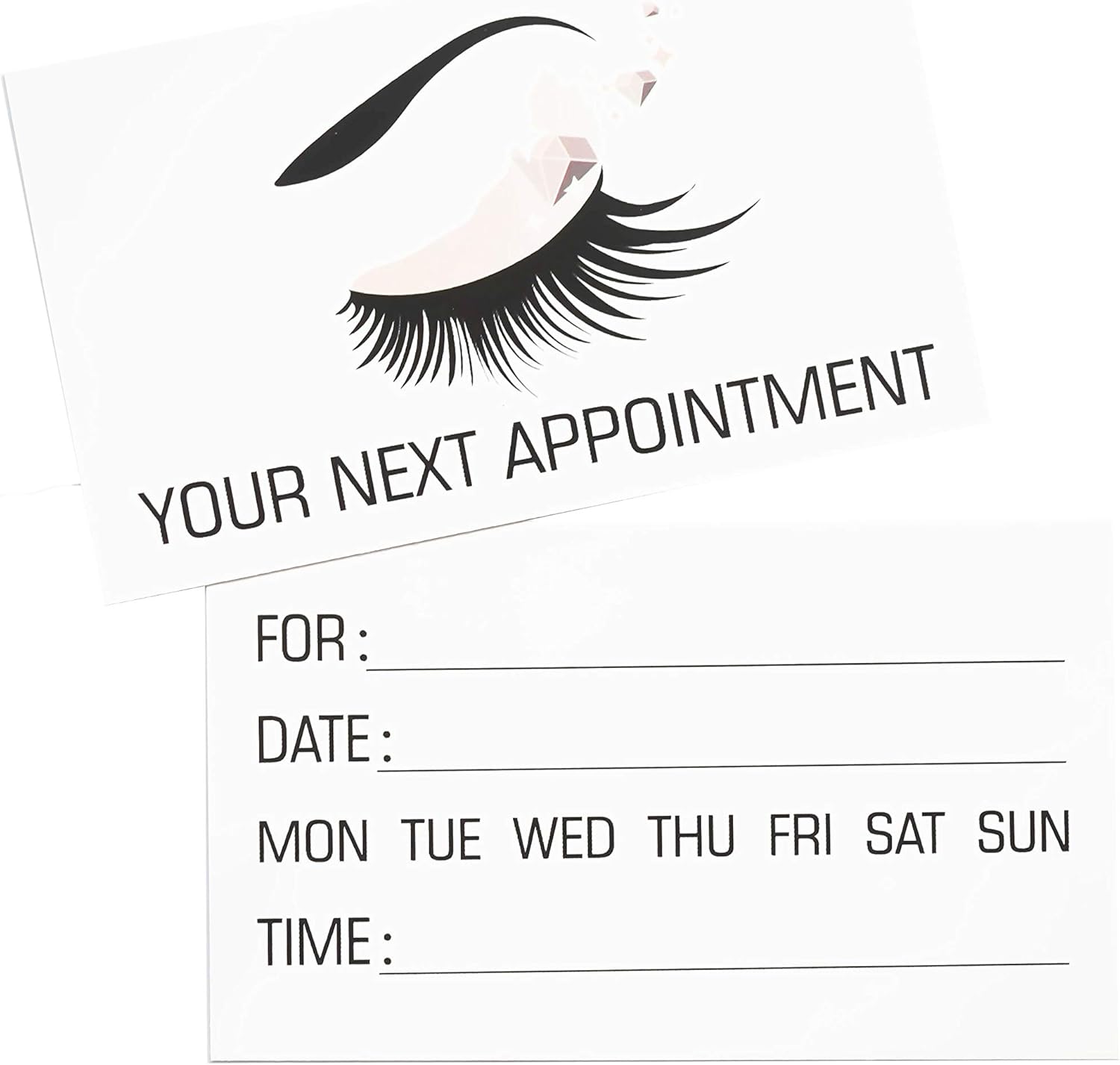 FLYING DRAGON Eyelashes Appointment Cards pack of 100