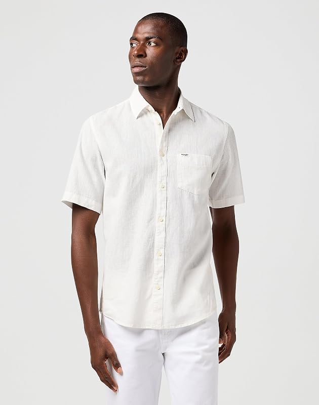 - Chemise Homme - Coupe Regular - Ss 1 Pkt Shirt - Pacific Blue