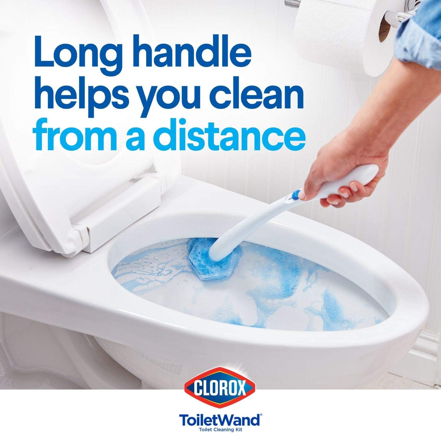 Clorox ToiletWand Disposable Toilet Cleaning System - ToiletWand, Storage Caddy and 6 Disinfecting ToiletWand Refill Heads (Packaging May Vary) (03191): Health & Personal Care