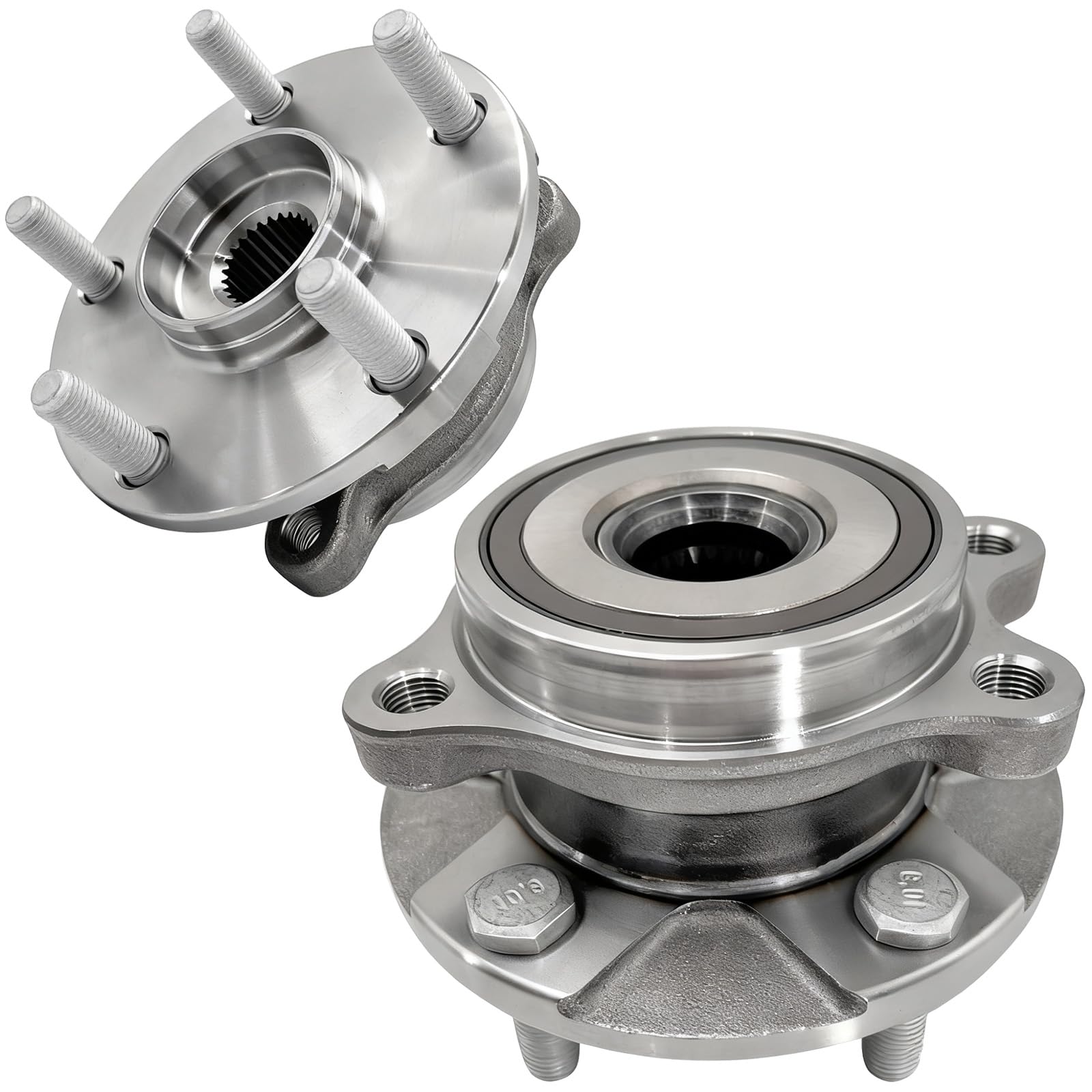 Photo 1 of Aspligo 2Pcs 513257 Front Wheel Bearing Hub Assembly Fit for Lexus HS250H 10-12, for Toyota Prius V 12-18/ Rav4 06-12/Corolla IM 17-18, for Scion XB 08-15/TC 11-16/IM 16, 5 Lugs w/Encoder ABS