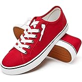 Women Canvas Sneaker Slip On Non Slip Casual Shoes Lace Up Canvas Low Top White Shoes Loafers for Women Fashion Black Sneaker