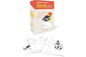 Extremely Accurate Birds Coloring Postcards: 50 Anatomically Precise Backyard Birds to Color and Share