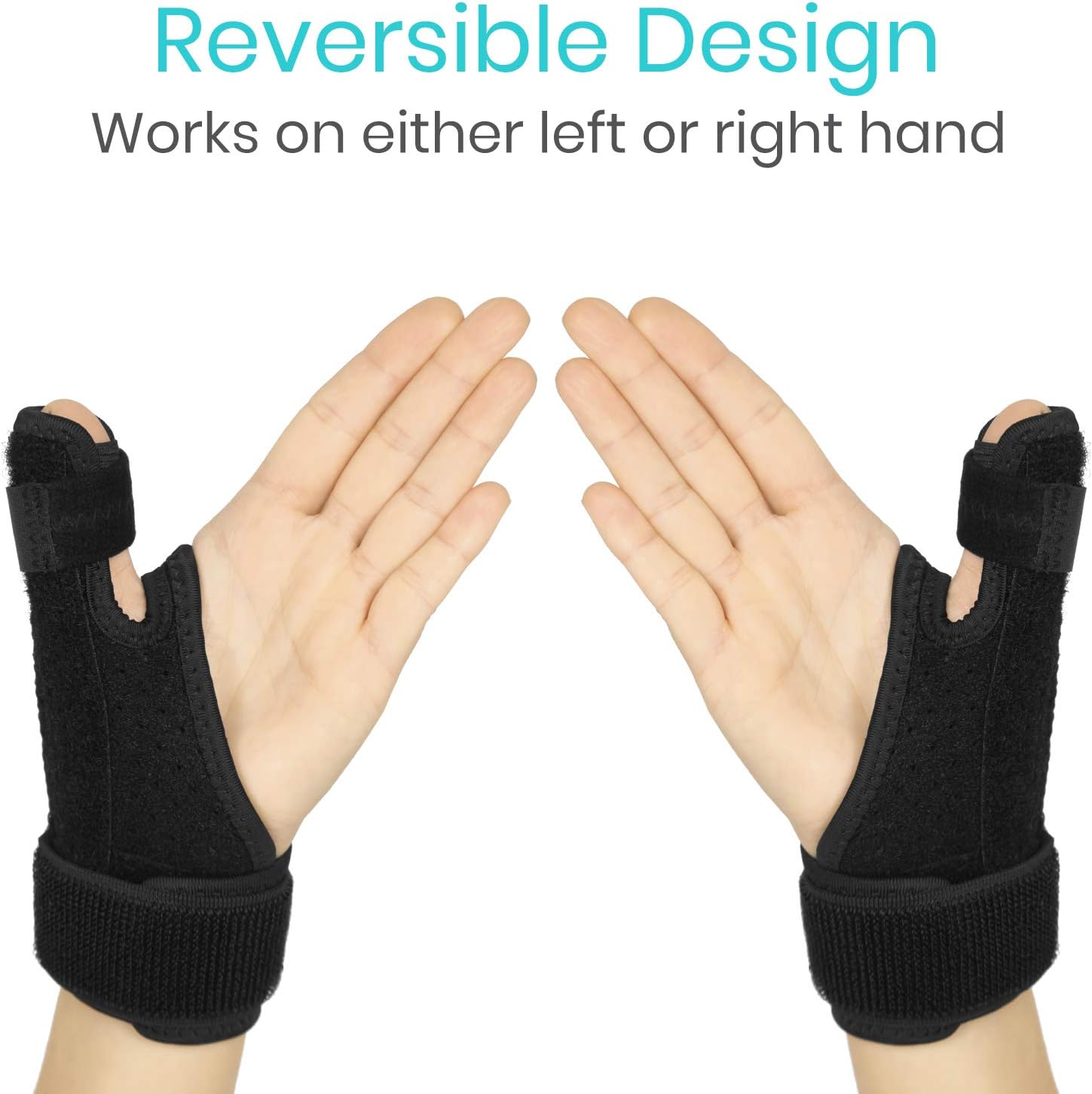 Vive Thumb Brace - for Dequervains Tendonitis and Arthritis - Fits Men and Women Left and Right Hand - Spica Splint Support Wrap - Wrist Stabilizer for Carpal Tunnel, Sprains, and Trigger Pain Relief: Health & Personal Care