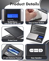 Zacro Digital Kitchen Scale 200g/0.01g Pocket Jewelry Scale with LCD Display view 5