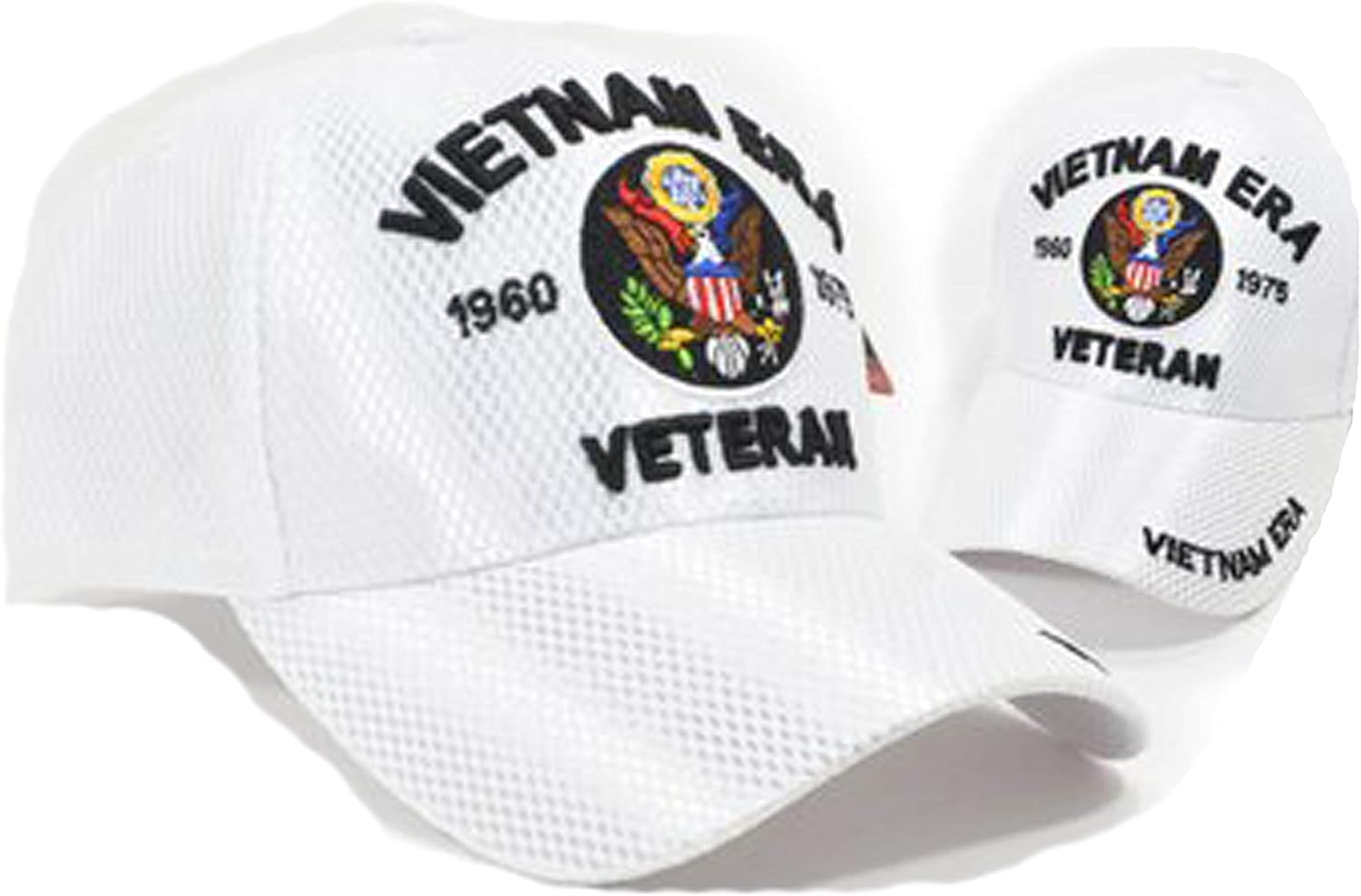 Vietnam ERA Veteran Cap White Military Dad Hat for Men Army Navy Air