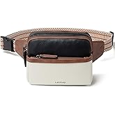 LATMAP 3L Fanny Packs Belt Bag for Women Small Everywhere Crossbody Bag Waist Packs Faux Leather Sling Chest Travel Purse