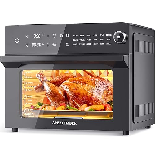 APEXCHASER Air Fryer Toaster Oven Combo, 32QT/30L Large Countertop