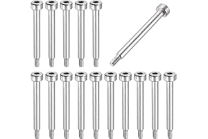 MECCANIXITY 16 Pcs 304 Stainless Steel Shoulder Bolt 4mm Shoulder Dia 30mm Shoulder Length M3x0.5 Thread Hex Socket Shoulder Bolts for Hydraulic Injection Molding Machinery Industries