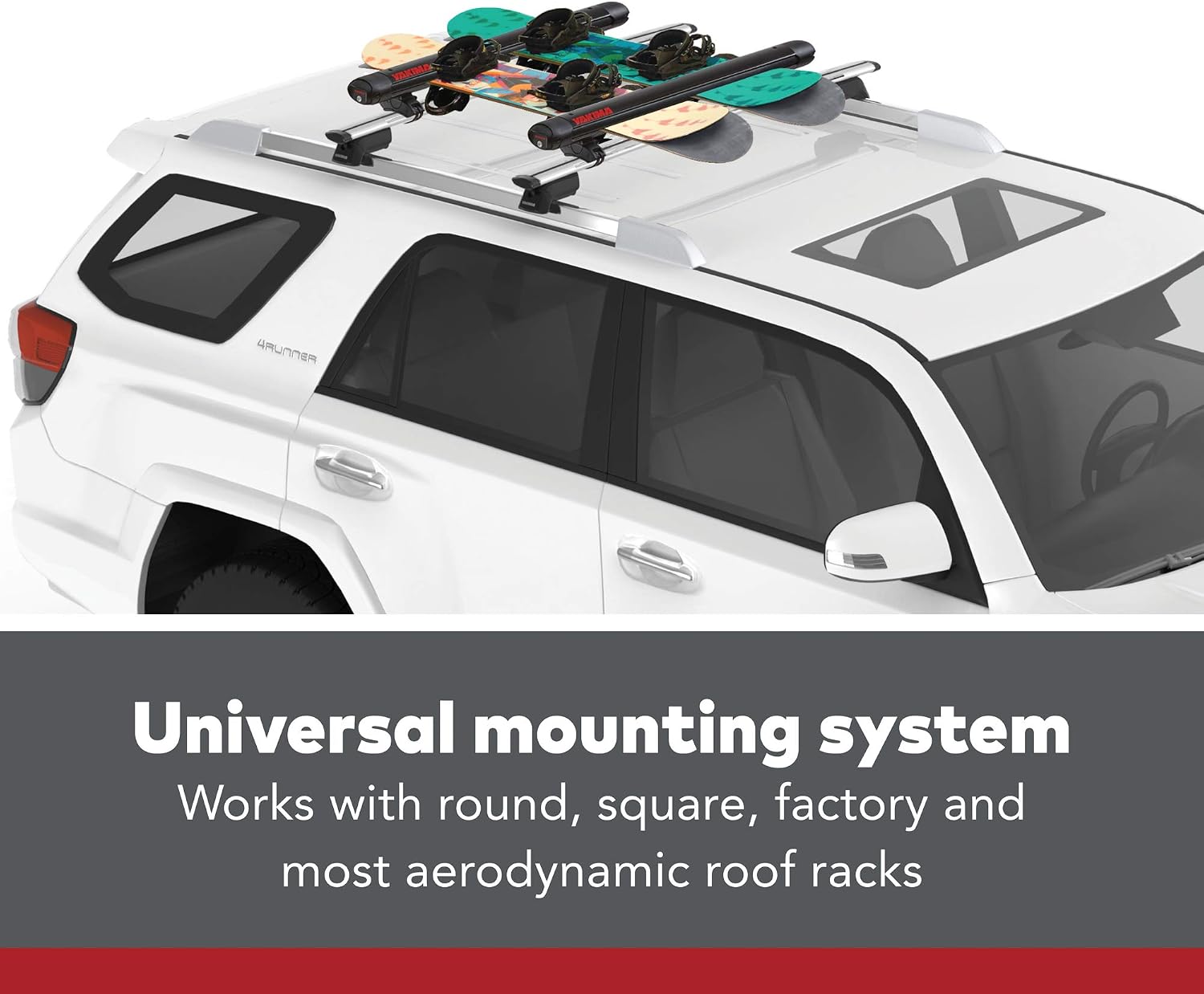 Yakima Fatcat 6 Evo Black Ski/Snowboard Holder for Car - Image 5