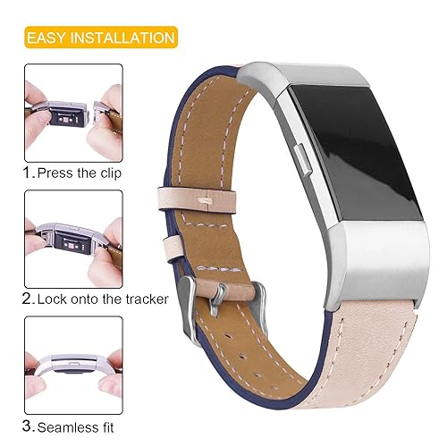 leather wristband fitbit charge leather bands amazon