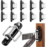 Frienda 10 Pcs Electric Fence Polytape Connectors Electric Fence Corner | Insulator Corner or End Insulator, with Buckles ,Wood Post Tape Connector ,with Screw ,for Polytape up to 45 mm