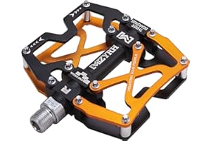 MZYRH Mountain Bike Pedals, Ultra Strong Colorful CNC Machined 9/16" Cycling Sealed 3 Bearing Pedals