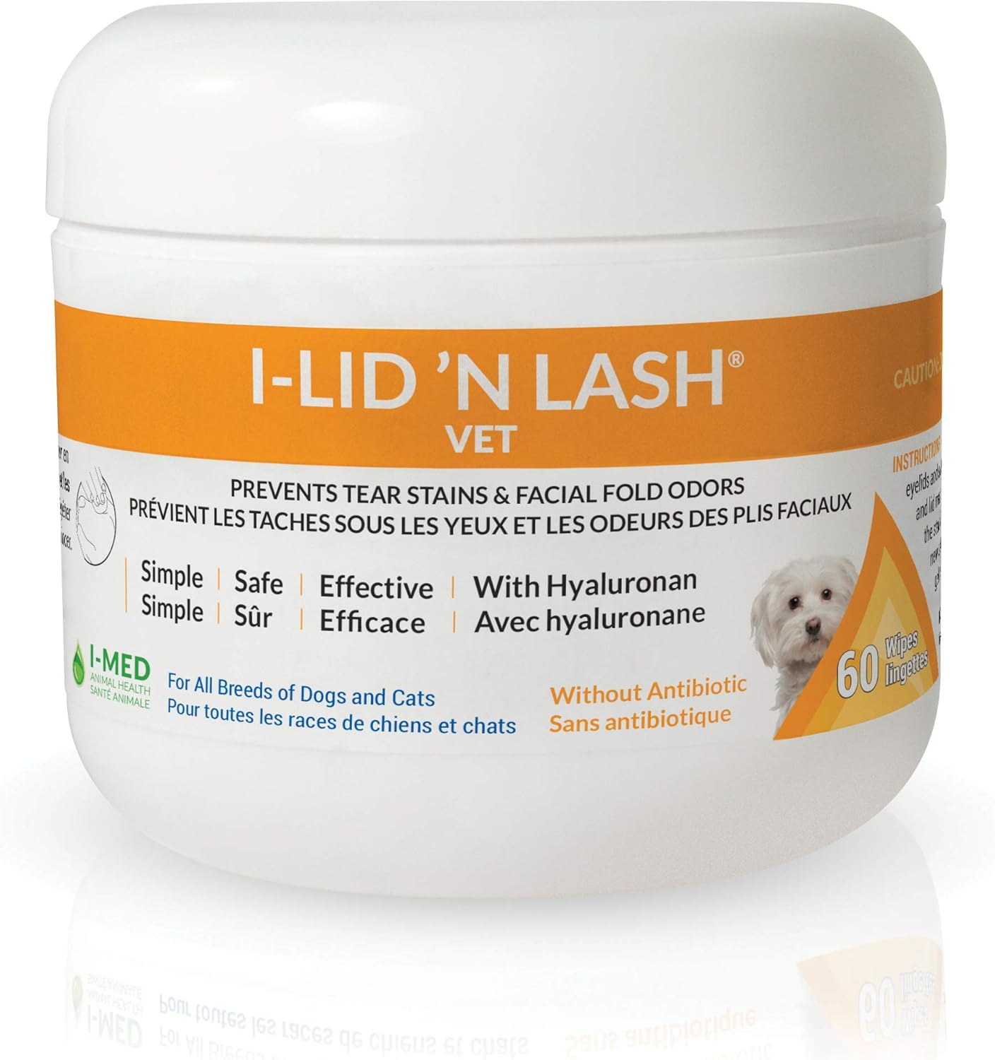 IMed Pharma ILid'n Lash Hygiene Vet Wipes, 60 Count Amazon.co.uk Pet Supplies