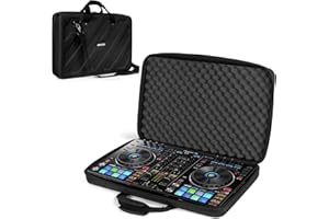 Old Canal Mixer Travel Case, Carrying Storage Bag Compatible with DJ Controller for DDJ-SR/SR2/REV1/Denon MC4000/Numark NVII/Mixtrack Pro3/Hercules Inpulse 500/NV Platinum (Mixing Board Not Included)