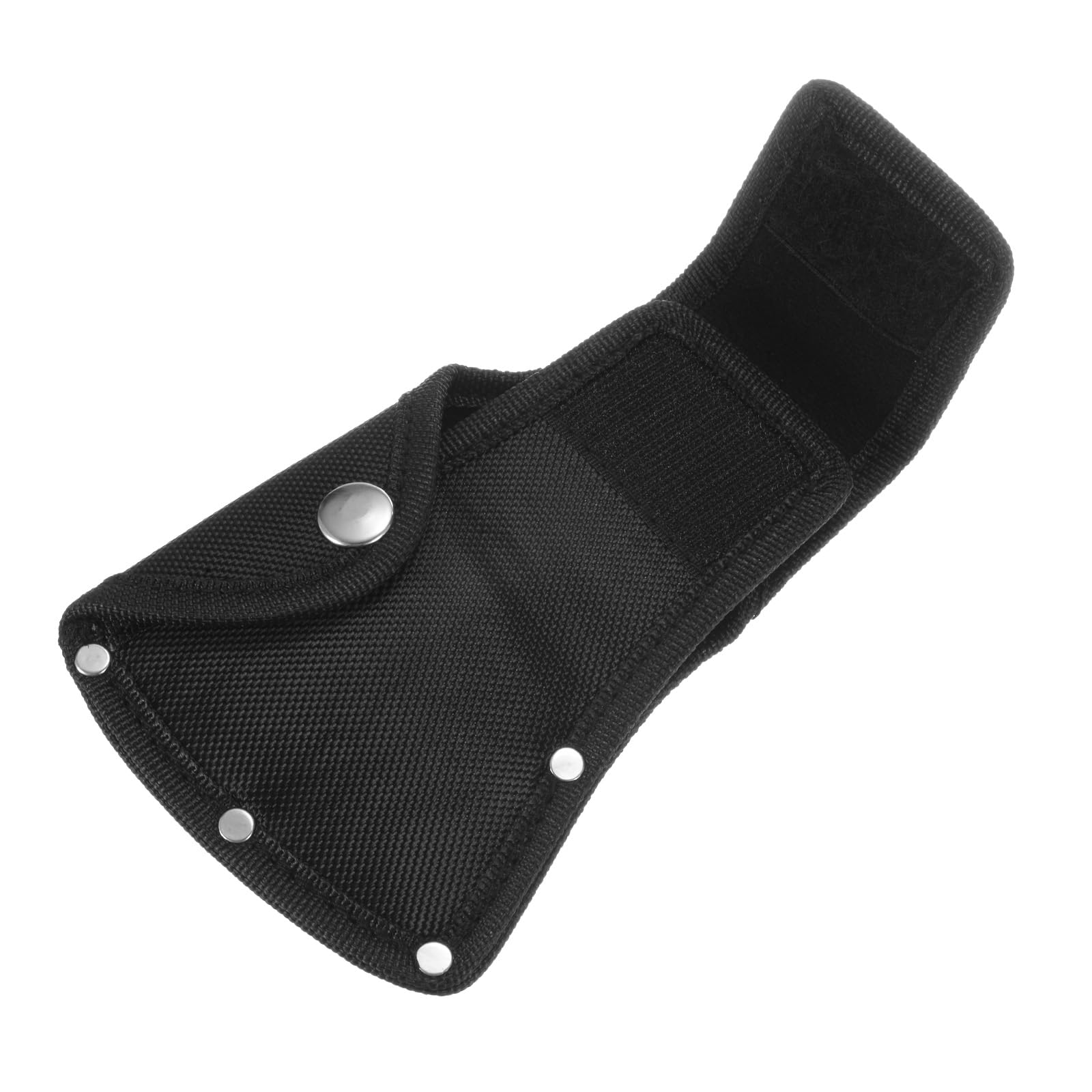 M METERXITY Hatchet Sheath, Thickened Axe Sheath for 1.25LB Axe, Double Snap Axe Head Cover Portable for Outdoor Hiking/Outdoors Work Hatchet Blade Protector Hatchet Cover [Black]