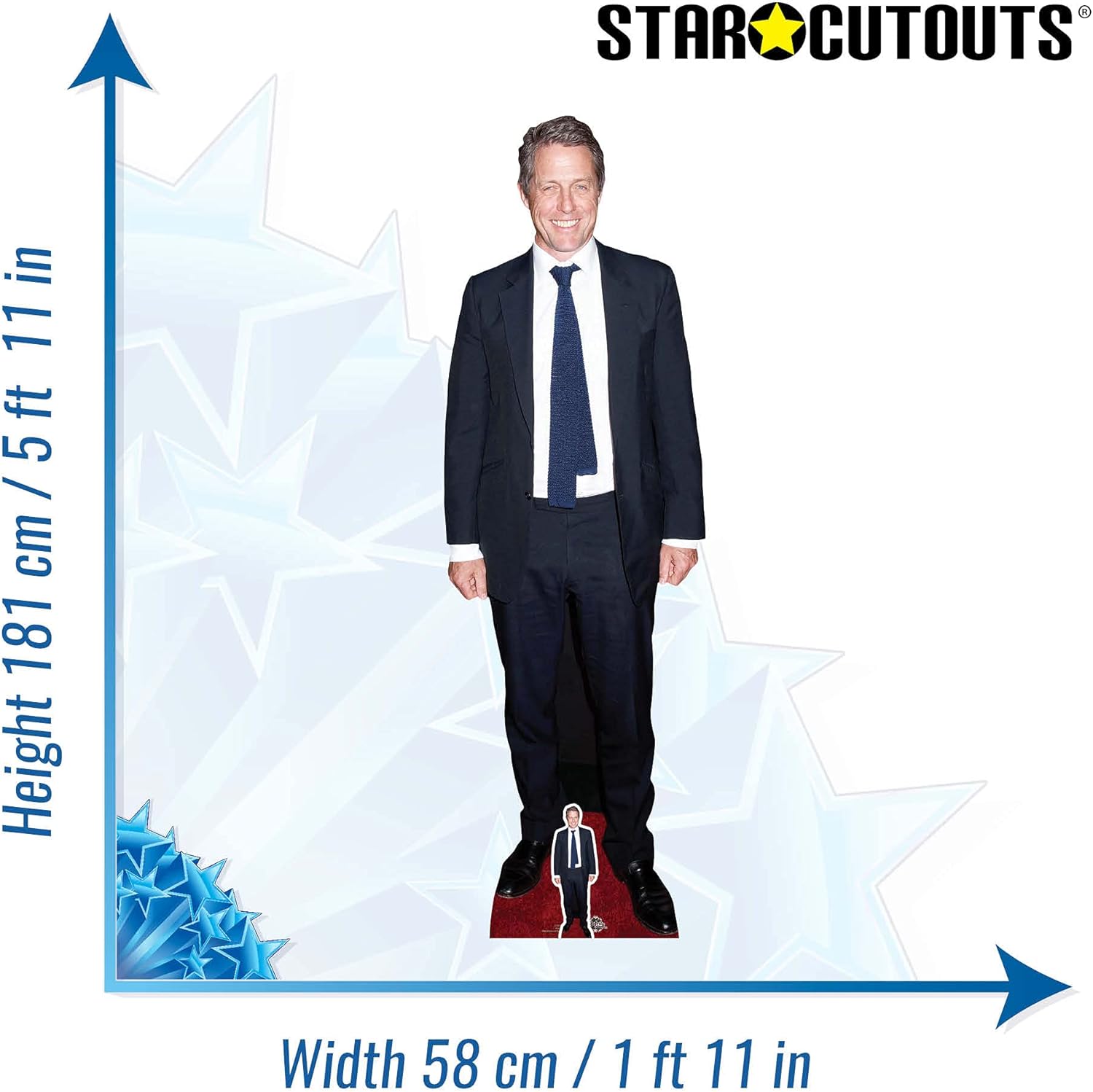 STAR CUTOUTS CS919 Hugh Grant (Tie) Life Size Cardboard Cutout with Free Mini Cut Out Perfect for Birthdays Gifts - Image 4