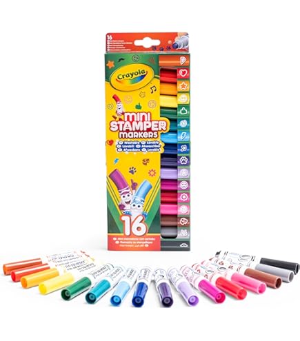 Crayola Markers Crayola Ultra-Clean Washable Stamper Markers, 10