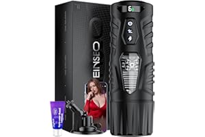 Automatic Male Masturbator Sex Toys for Men - EINSEO Adult Male Sex Toys Penis Pump with 7 Thrusting & Rotating Modes, Pocket