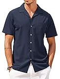 COOFANDY Men Hawaiian Floral Shirts Loose Fit