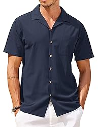 COOFANDY Men Hawaiian Floral Shirts Loose Fit