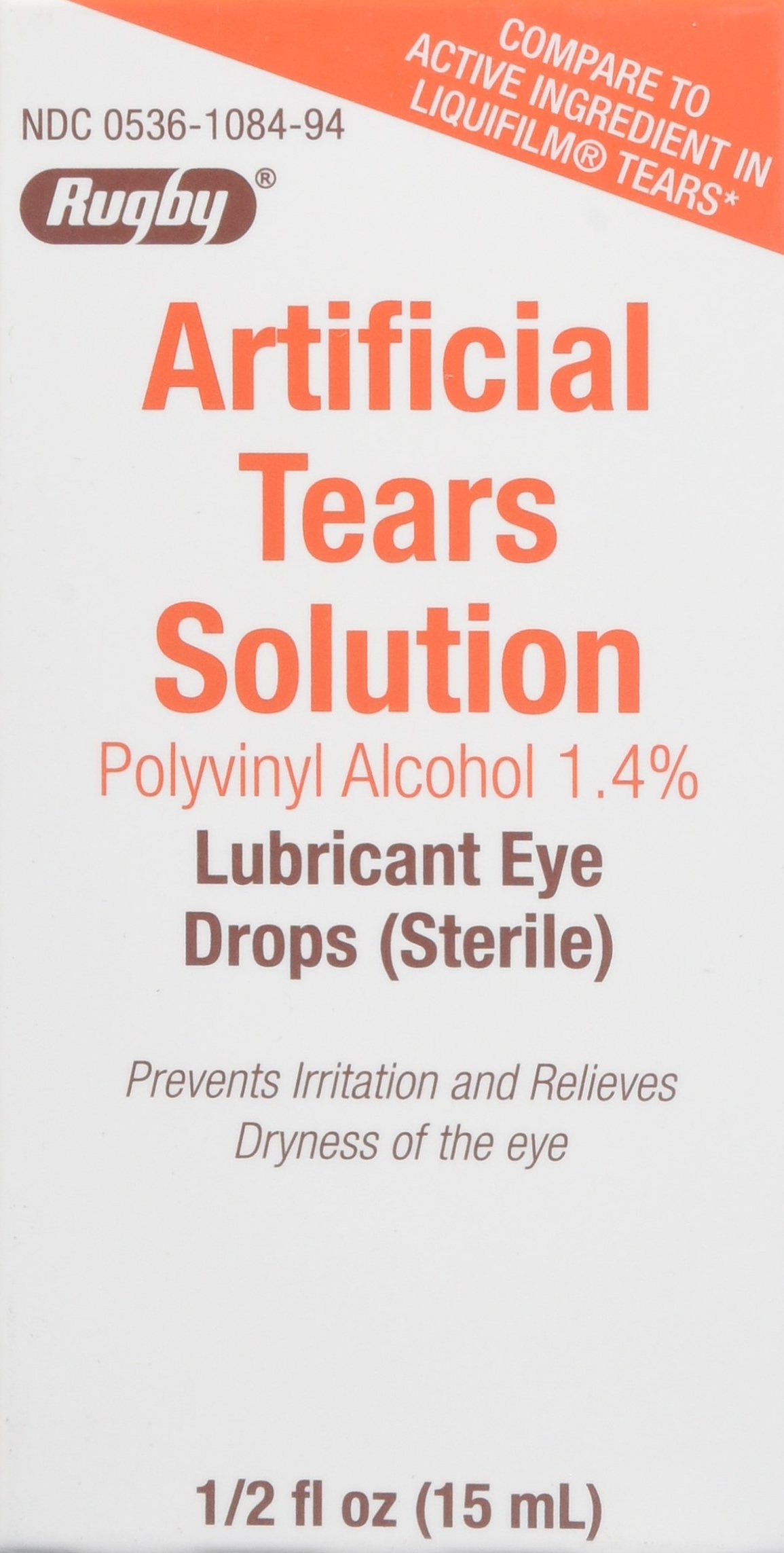 Rugby Artificial Tears Ointment 1/8 oz Eye Drops Beauty
