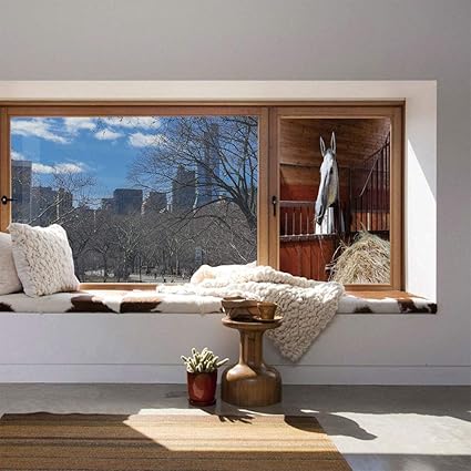 Amazon Com C Coaballa Decorative Privacy Window Film Horse