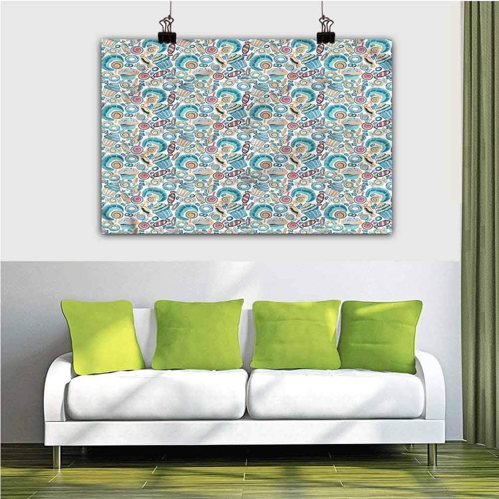 Amazon.com: Kitchen Abstract Wall Art Delicious Pastries Bakery 24x24