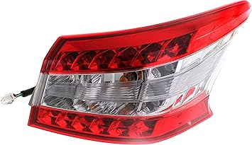 Amazon Com Tail Light Assembly Compatible With 2013 2015 Nissan Sentra Outer Passenger Side Automotive