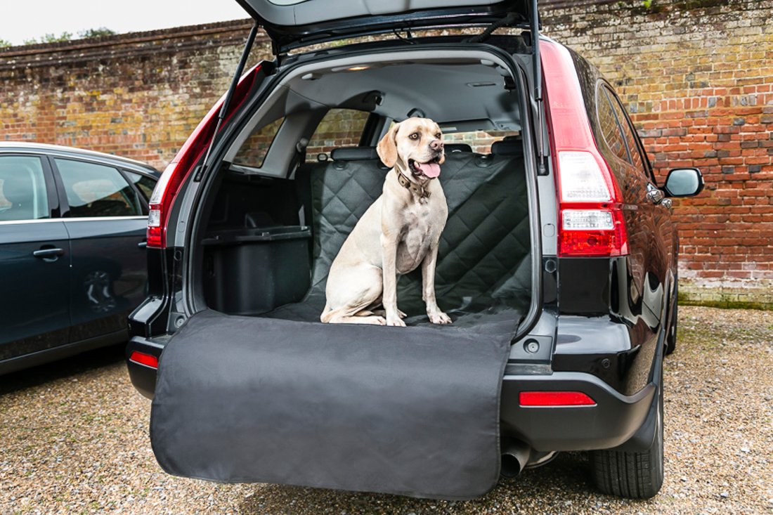 Pets Car Boot Liner With Extra Long Bumper Flap For Dogs