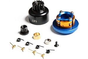 GTBRACING Team Losi 8IGHT 8T 1.0 2.0 3.0 13T / 14T Clutch Flywheel Assembly for SG Crank Engine Parts (14T)