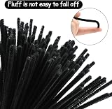G2PLUS Black Pipe Cleaners 30cm 6mm 100pcs for Craft Halloween view 3