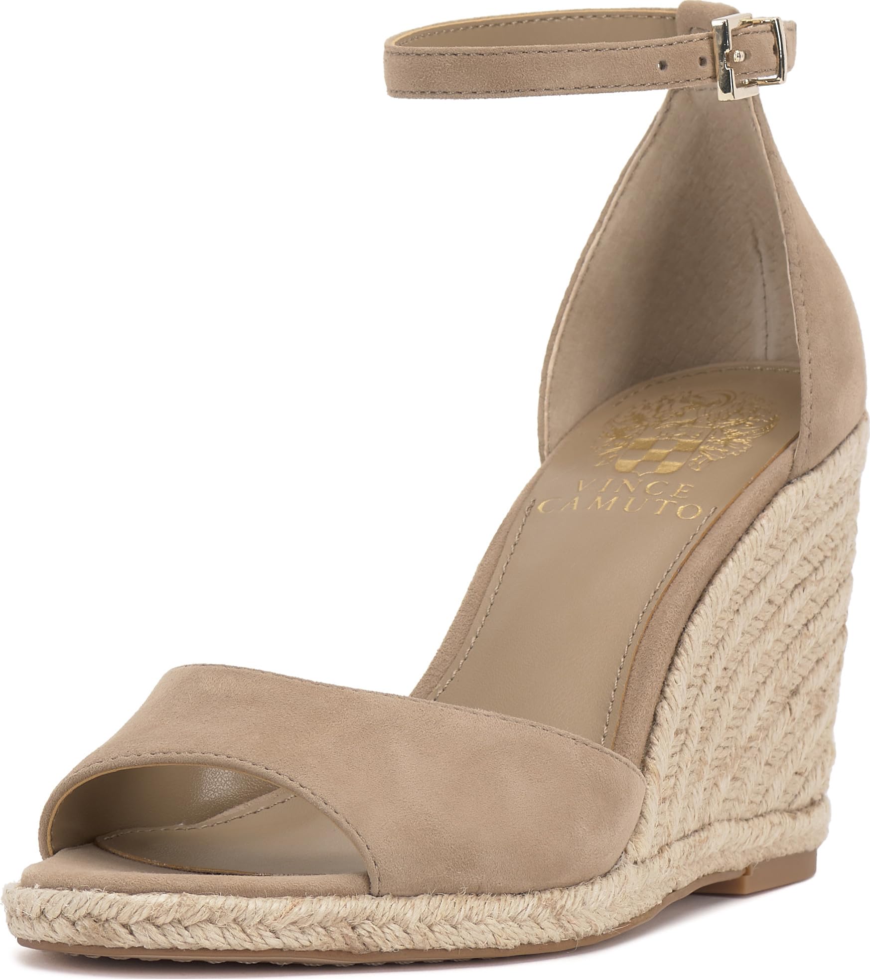 Vince Camuto Women’s Felyn Espadrille Wedge, Tortilla, 5