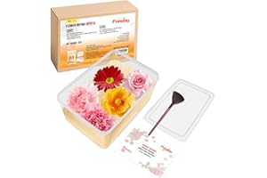 5LBS Fonday Silica Gel Flower Drying Crystals for Wedding Bouquet Preservation with Sealed Container and Brush Color Indicating Reusable Bead Size Less Than 1mm